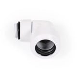 Alphacool  Eiszapfen 13mm HardTube Anschraubtülle 90° drehbar G1/4 - White, Verbindung weiß