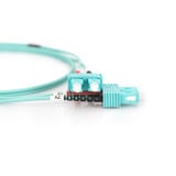 Digitus LWL Patchkabel, Duplex, SC > SC Stecker, Multimode OM3 türkis, 2 Meter