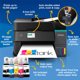 Epson EcoTank ET-3950, Multifunktionsdrucker schwarz, Scan, Kopie, USB, LAN, WLAN, Duplex (Druck)