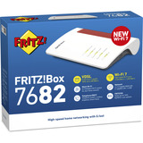 FRITZ! Box 7682, Router weiß/rot