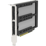 Icy Dock ExpressSlot Elite MB842MP-B, Schnittstellenkarte schwarz/silber