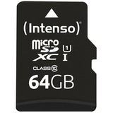 Intenso UHS-I Performance 64 GB microSDXC, Speicherkarte schwarz, UHS-I U1, Class 10