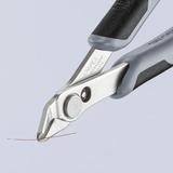 KNIPEX Electronic Super Knips ESD, 78 03 125 ESD, Elektronik-Zange grau, mit Öffnungsfeder