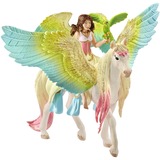 Schleich Bayala Surah mit Glitzer-Pegasus, Spielfigur 