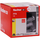 fischer Porenbetondübel FFA 14 hellgrau, 20 Stück