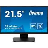 iiyama ProLite T2252MSC-B2, LED-Monitor 54.5 cm (21.5 Zoll), schwarz (matt), FHD, IPS, Touchscreen, HDMI