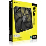 Corsair iCUE LINK RX140, Gehäuselüfter schwarz, 140 mm
