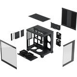 Fractal Design  Pop 2 Vision , Tower-Gehäuse schwarz, Panoramaglas
