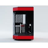 HYTE Y60, Tower-Gehäuse rot/schwarz, Tempered Glass