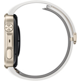 Huawei Watch D3 (Riva-B19), Smartwatch gold, weißes Armband aus Kunstleder