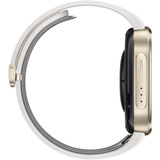 Huawei Watch D3 (Riva-B19), Smartwatch gold, weißes Armband aus Kunstleder