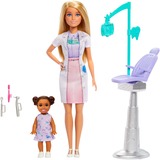 Mattel Barbie Zahnärztin-Puppe mit 1 Kinderpuppe und Accessoires