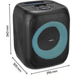 Medion Life S61991 Partylautsprecher schwarz, Bluetooth, Lichteffekte, Karaoke
