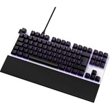 NZXT FUNCTION TENKEYLESS, Gaming-Tastatur weiß/schwarz, DE-Layout, Gateron Red, Hot-Swap