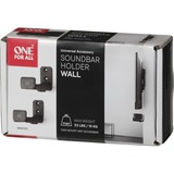 ONE FOR ALL Universelle Soundbar-Halterung, Wandhalterung schwarz
