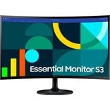 SAMSUNG Essential S3 S24D364GAU, LED-Monitor 59 cm (24 Zoll), schwarz, FullHD, VA, Curved, 100Hz Panel