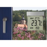 TFA Digitales Fensterthermometer VISION silber/transparent