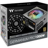 Thermaltake Germanium Pro RGB 1000W, PC-Netzteil schwarz, 1x 12-Pin High Power GPU, 4x PCIe, Kabelmanagement, 1000 Watt