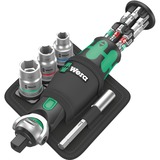 Wera 8009 Zyklop Pocket Set Imperial 2, 18-teilig, Bit-Satz schwarz/grün, Umschaltknarre für 3/8", 1/4", zöllig