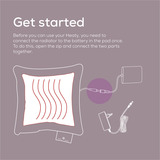 Beurer HK 77 Heaty lavender-lilac, Heizkissen lavendel, Cordbezug