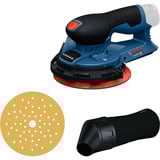 Bosch Akku-Exzenterschleifer GEX 12V-150-3 Professional solo, 12Volt blau/schwarz, ohne Akku und Ladegerät, in L-BOXX