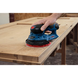 Bosch Akku-Exzenterschleifer GEX 12V-150-3 Professional solo, 12Volt blau/schwarz, ohne Akku und Ladegerät, in L-BOXX