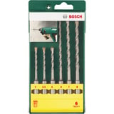 Bosch Heimwerken & Garten Bohrhammer PBH 2100 RE + 4 tlg. Zubehörset grün/schwarz, 550 Watt, Koffer, Tiefenanschlag, Bohrerset, Zusatzhandgriff