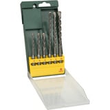 Bosch Heimwerken & Garten Bohrhammer PBH 2100 RE + 4 tlg. Zubehörset grün/schwarz, 550 Watt, Koffer, Tiefenanschlag, Bohrerset, Zusatzhandgriff