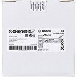Bosch X-LOCK Fiberschleifscheibe R444 Expert for Metal, Ø 125mm, K24 Bohrung 22,23mm