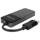 DeLOCK DisplayPort Splitter 1.4 > 3x HDMI MST, HDMI Splitter schwarz, 12,5cm Kabel