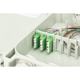 Digitus FTTH/FTTB-Anschlussgehäuse - bestückt, OS2 12 Fasern, Spleißbox grau, LC/APC