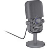 ENDORFY Solum Voice S Alt Gray, Mikrofon dunkelgrau, USB-C, RGB-Beleuchtung