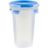 Emsa CLIP & CLOSE Frischhaltedose 0,35 Liter transparent/blau, rund, Ø 9,2cm