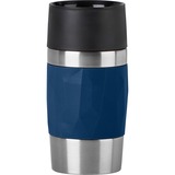 Emsa TRAVEL MUG Compact Thermobecher 0,3 Liter dunkelblau/edelstahl, Drehverschluss