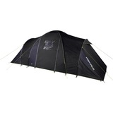 High Peak Kuppelzelt Como 6.0 dunkelgrau/grün, mit 2 Schlafräumen