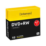 Intenso DVD+RW 4,7 GB, DVD-Rohlinge 4fach, 10 Stück