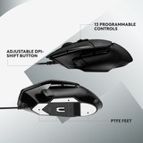 Logitech Gaming G502 X, Gaming-Maus schwarz, HERO 25K