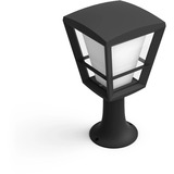 Philips White & Color Ambiance Econic Outdoor Sockelleuchte, LED-Leuchte schwarz