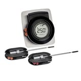 TFA Smart Wireless Hyper BBQ, Thermometer schwarz, Deckelthermometer für Barbecue/Grill/Smoker/Räucherofen/Grillwagen