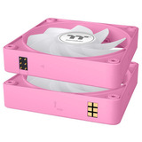 Thermaltake CT120 EX Reverse ARGB Sync PC Cooling Fan Pink, Gehäuselüfter pink, 3er-Pack, 120 mm