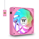 Thermaltake CT120 EX Reverse ARGB Sync PC Cooling Fan Pink, Gehäuselüfter pink, 3er-Pack, 120 mm
