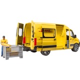 bruder 02671 MB Sprinter DHL mit Fahrer, Modellfahrzeug gelb