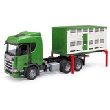 bruder 03548 Scania Super 560R Tiertransport-LKW, Modellfahrzeug inkl. 1 Rind