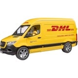 bruder MB Sprinter DHL mit Fahrer, Modellfahrzeug gelb