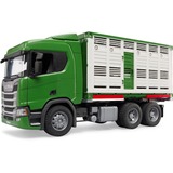 bruder Scania Super 560R Tiertransport-LKW, Modellfahrzeug inkl. 1 Rind