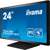 iiyama ProLite T2452MSC-B1, LED-Monitor 60.5 cm (23.8 Zoll), schwarz, Full HD, IPS, Touchscreen, HDMI, DisplayPort, USB 