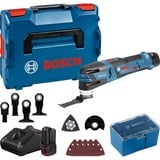 Bosch Professional Akku-Multi-Cutter GOP 12V-28 Professional, 12Volt, Multifunktions-Werkzeug blau/schwarz, 2x Li-Ionen Akku 3,0Ah, in L-BOXX