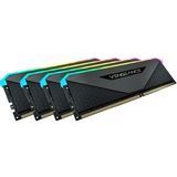 Corsair DIMM 128 GB DDR4-3600 (4x 32 GB) Quad-Kit, Arbeitsspeicher schwarz, CMN128GX4M4Z3600C18, Vengeance RGB RT, INTEL XMP