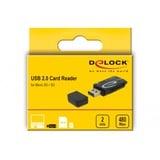 DeLOCK Mini USB 2.0 Card Reader, Kartenleser schwarz