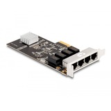 DeLOCK PCIe x4 auf 4 x RJ45 Gbit, LAN-Adapter Realtek RTL8111H
